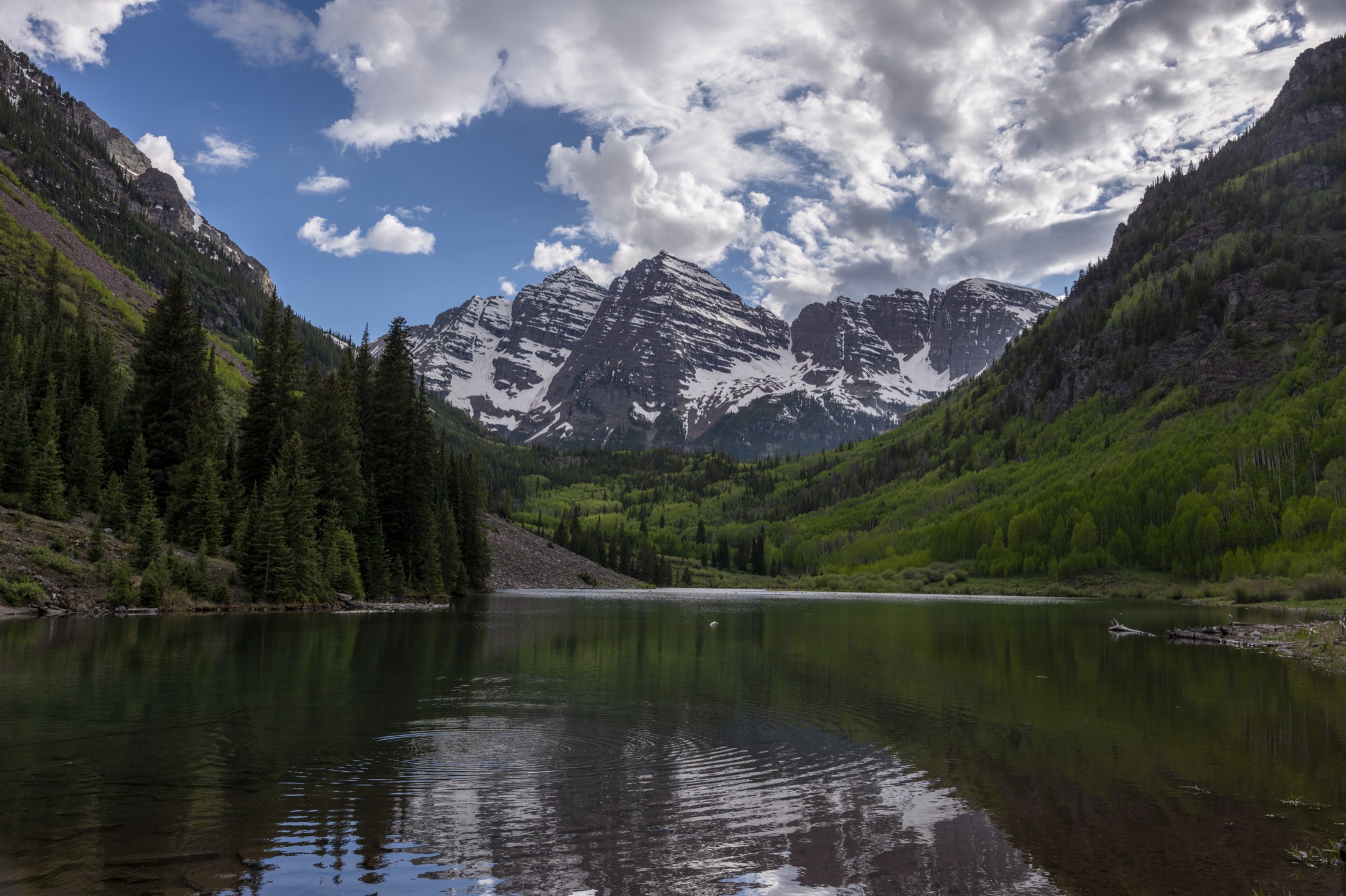 Maroon Bells reflected