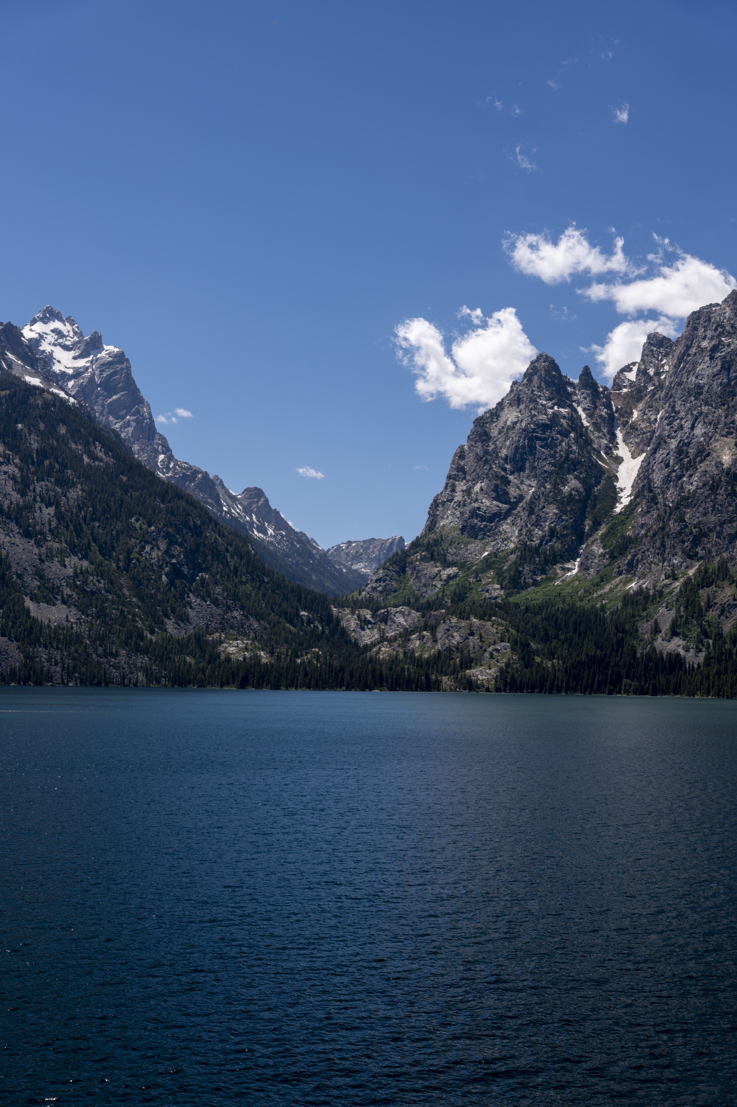 Jenny Lake beneath the Tetons