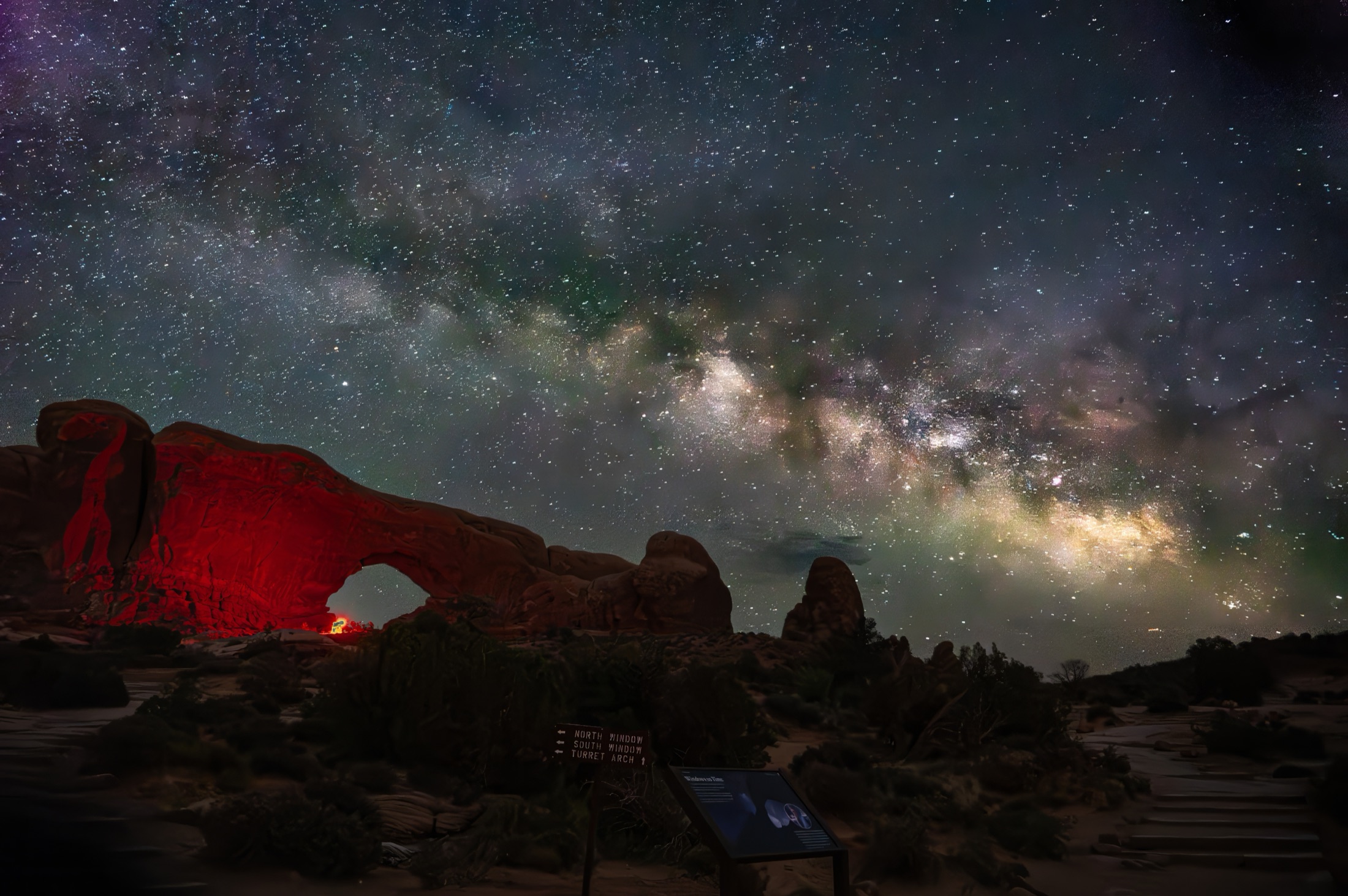 Milky Way over the Windows