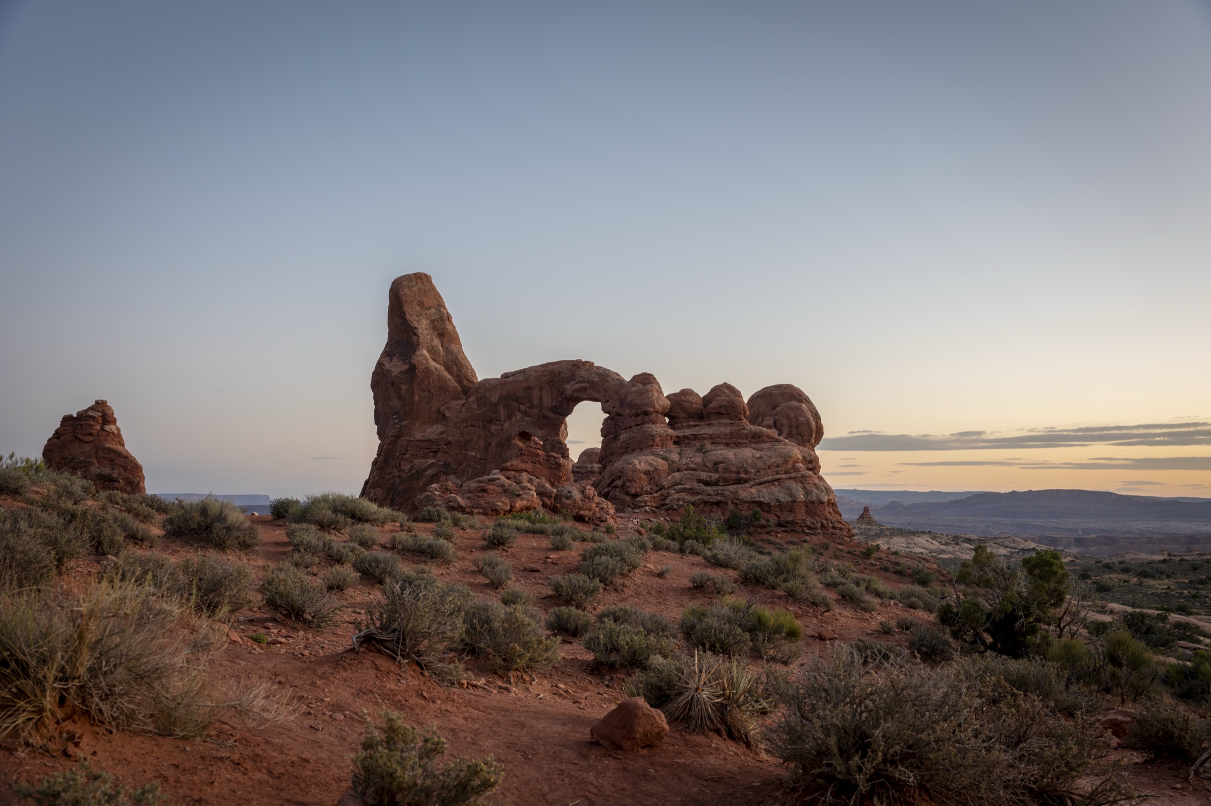 Turret Arch at dusk