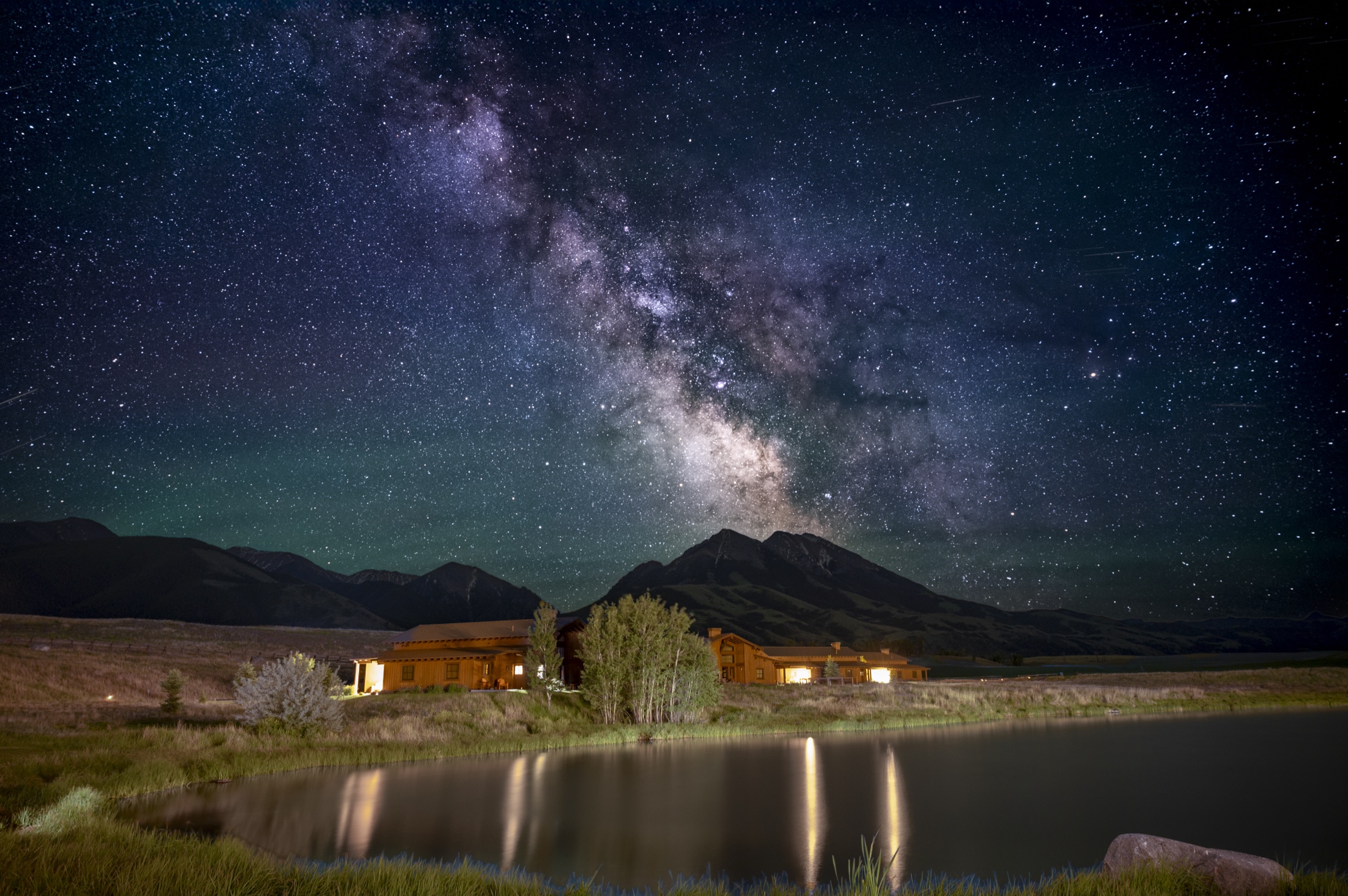 Milky Way over the lodge